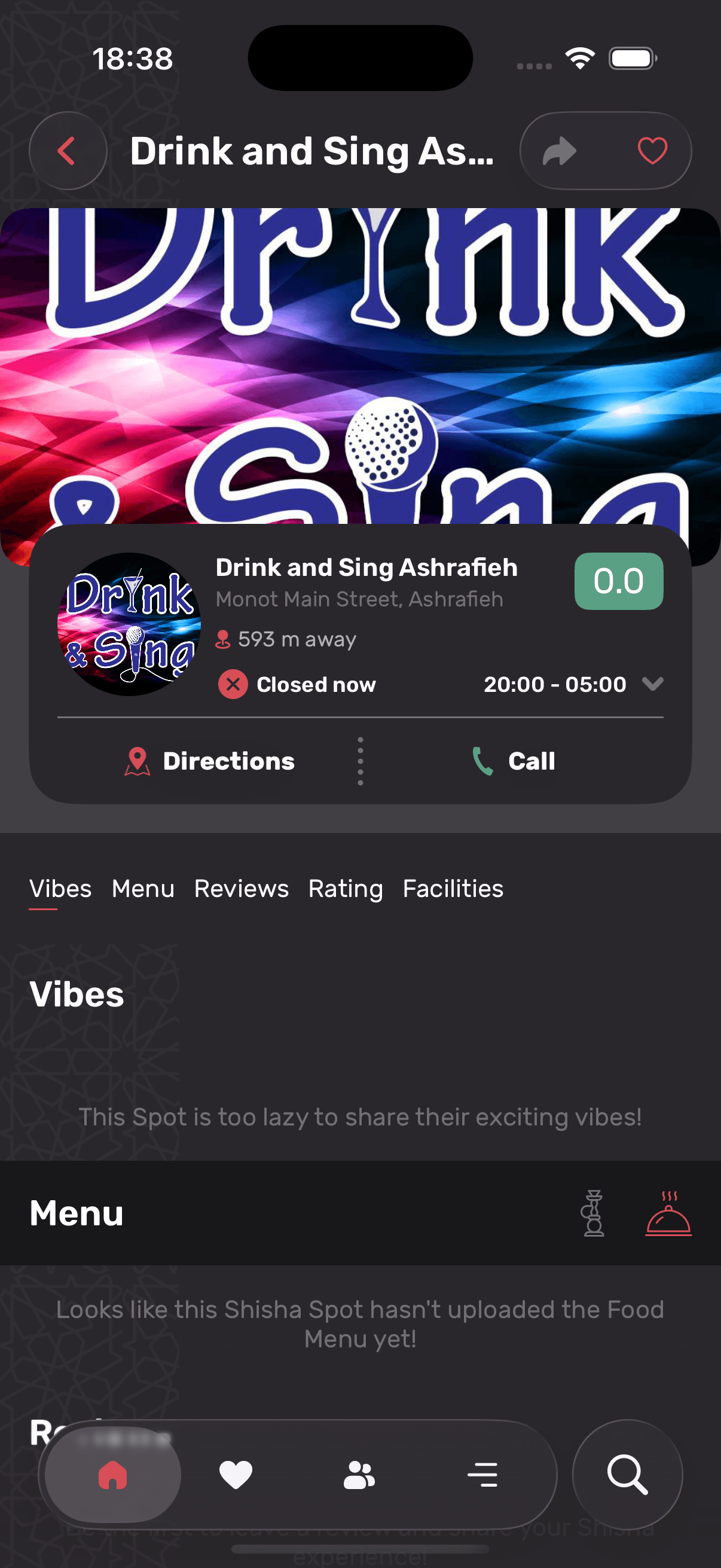 Venue Details Screen